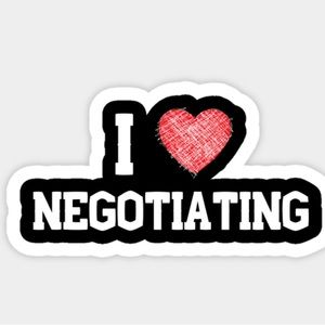 Everything is negotiable in my closet